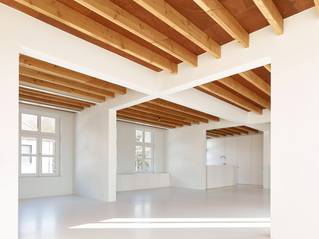 praktijk woning vloer gietvloer wit hout plafond