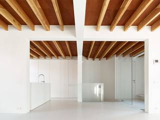 praktijk woning vloer gietvloer wit hout plafond 2