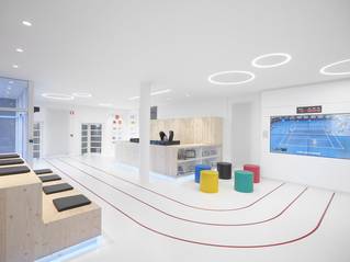 Liquidfloors Mellow pu gietvloer lobby BOIC Brussel