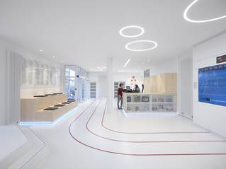 Liquidfloors Mellow pu gietvloer lobby BOIC Brussel