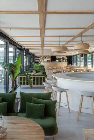 materiálom Socrete v reštaurácii 3