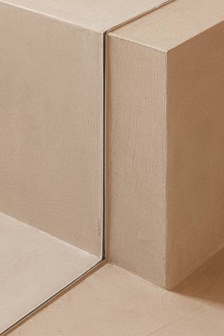 closeup van socrete plint