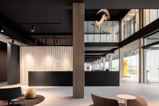 Linum kantoor showroom gietvloer Socrete