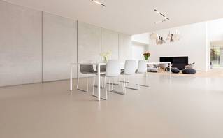 Liquidfloors Mellow pu gietvloer keuken privéwoning Harelbeke