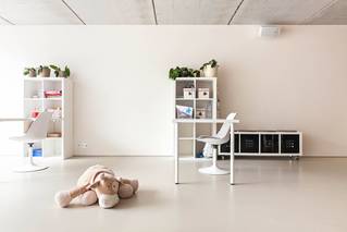 Liquidfloors Mellow pu gietvloer keuken privéwoning Harelbeke