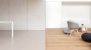 Liquidfloors Mellow pu gietvloer keuken privéwoning Harelbeke