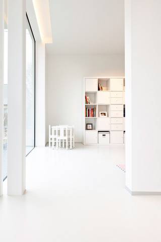 Liquidfloors Mellow pu gietvloer woonkamer privéwoning Kluisbergen