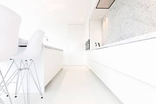 Liquidfloors Mellow pu gietvloer woonkamer privéwoning Kluisbergen