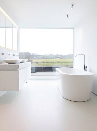 Liquidfloors Mellow pu gietvloer woonkamer privéwoning Kluisbergen