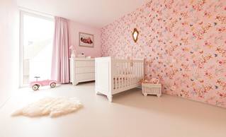 Liquidfloors Mellow pu gietvloer kinderkamer privéwoning Kluisbergen