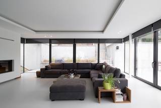 Liquidfloors Mellow pu gietvloer zithoek privéwoning Genappe