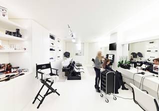 Kapsalon zwart wit vloer 2