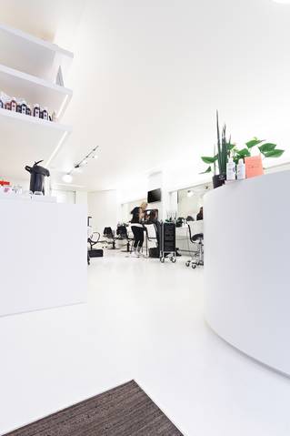 Kapsalon zwart wit vloer 4