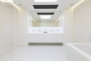 Liquidfloors Mellow pu gietvloer badkamer privéwoning Wetteren