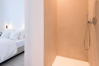 Socrete herenhuis Gent Badkamer douche slaapkamer