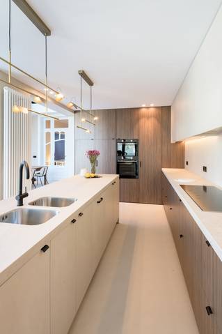 Socrete herenhuis Gent keuken