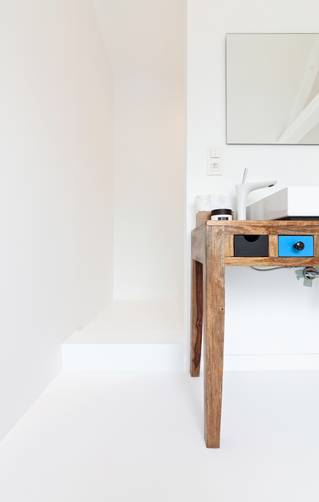 gietvloer badkamer douche renovatie