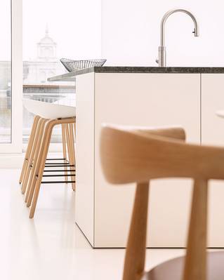 Keuken penthouse met mellow gietvloer