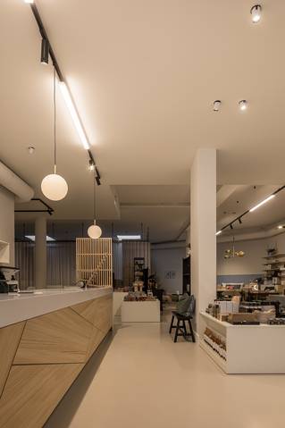 balie interieur showroom