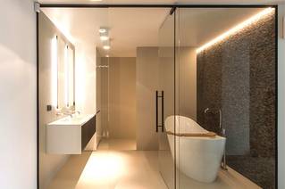 Liquidfloors Mellow pu gietvloer badkamer residentiële woning Zoutleeuw