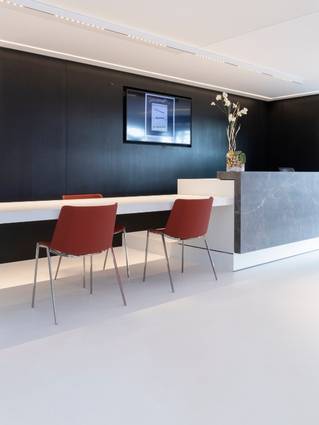 Liquidfloors Mellow pu gietvloer kantoorruimte De Panne