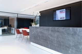 Liquidfloors Mellow pu gietvloer kantoorruimte De Panne