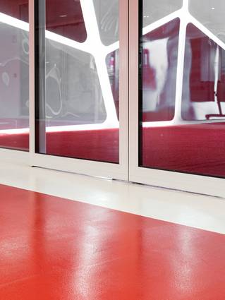 Liquidfloors Mellow pu gietvloer Bosuilstadion Antwerpen