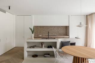 Keuken met Zithoek en Kast in Socrete