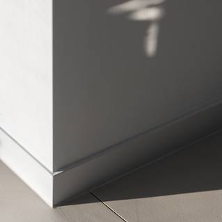 Socrete gietvloer met designplint