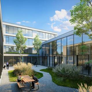 Binnentuin House of Textures en Liquidfloors hoofdkwartier