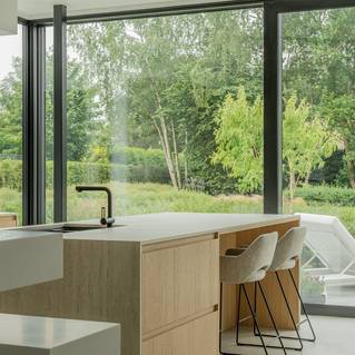 Keuken met grijze Socrete gietvloer