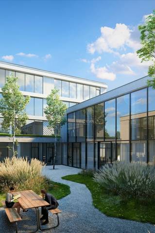 Binnentuin House of Textures en Liquidfloors hoofdkwartier