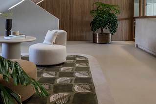 Inkomhal Hoofdkwartier Quatra met Socrete gietvloer