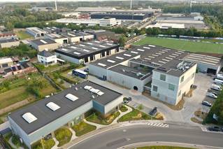 Luchtfoto van bedrijvenpark Park Apart met Liquidfloors hoofdkwartier