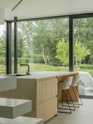 Keuken met grijze Socrete gietvloer