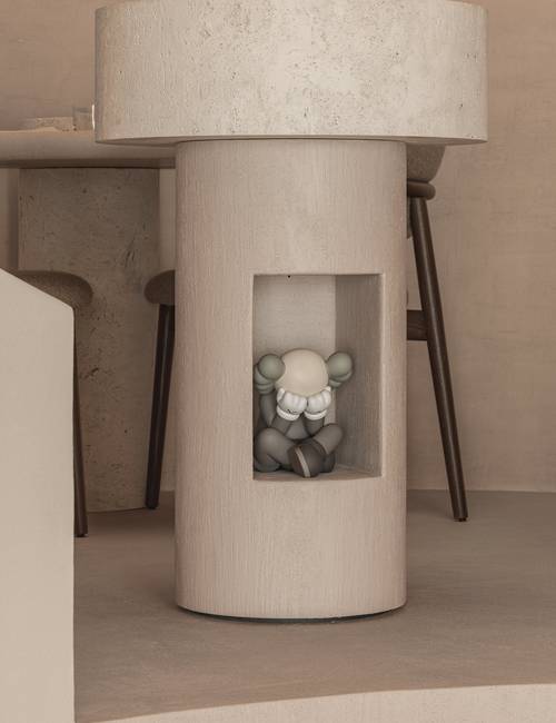 Carran op stand in Restaurant Rebelle