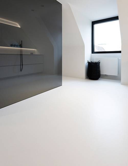 Liquidfloors Mellow pu gietvloer in architectenwoning