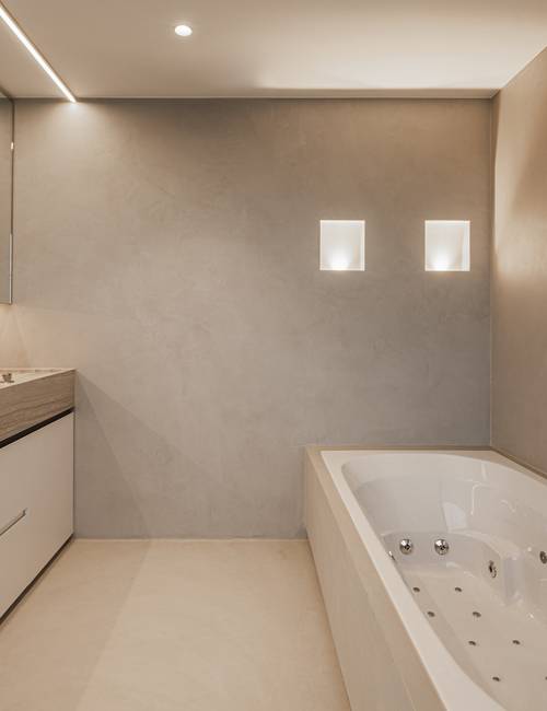 salle de bain Socrete avec finition sans joint