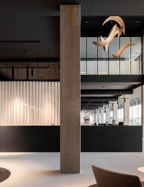 Linum kantoor showroom gietvloer Socrete