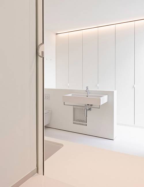 Liquidfloors Mellow pu gietvloer badkamer herenhuis Gent