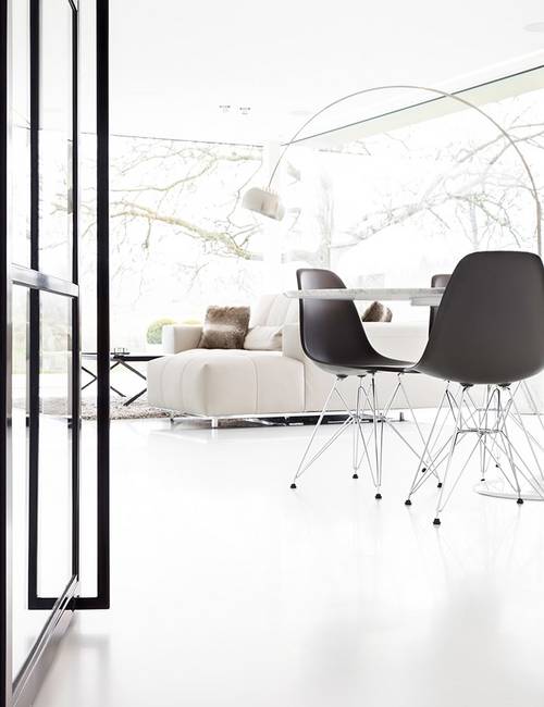 Liquidfloors Mellow pu gietvloer woonkamer privéwoning Kluisbergen