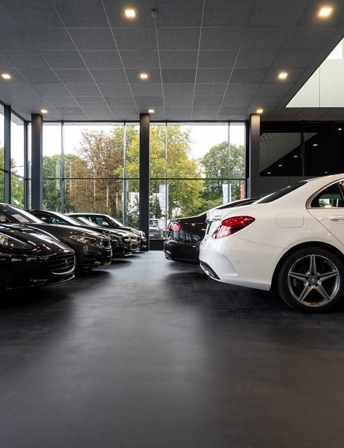 Liquidfloors Endur gietvloer garage showroom Kortrijk