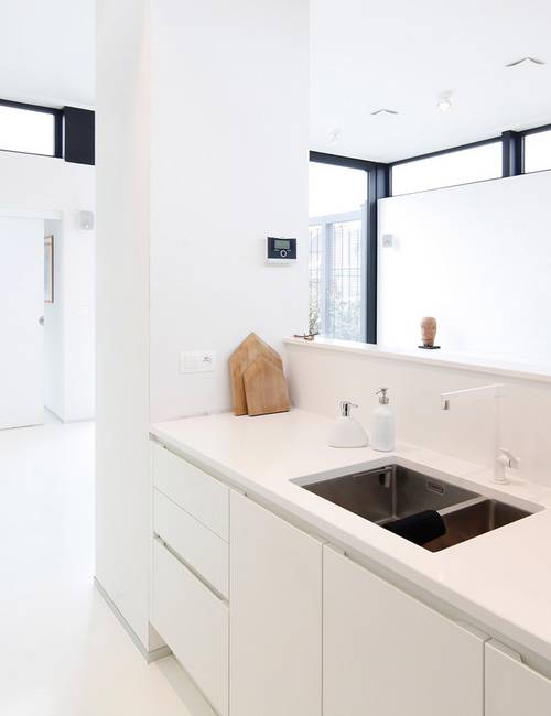 Liquidfloors Mellow pu gietvloer badkamer privéwoning Ternat