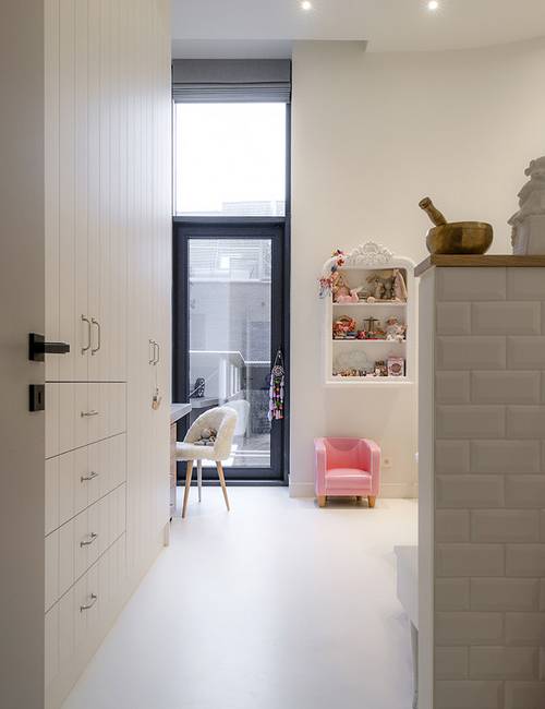 Liquidfloors Mellow pu gietvloer in badkamer loft doornik