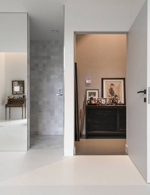 Liquidfloors Mellow pu gietvloer in badkamer loft doornik