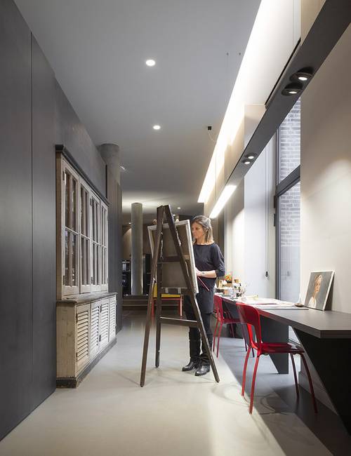 Liquidfloors Mellow pu gietvloer in badkamer loft doornik