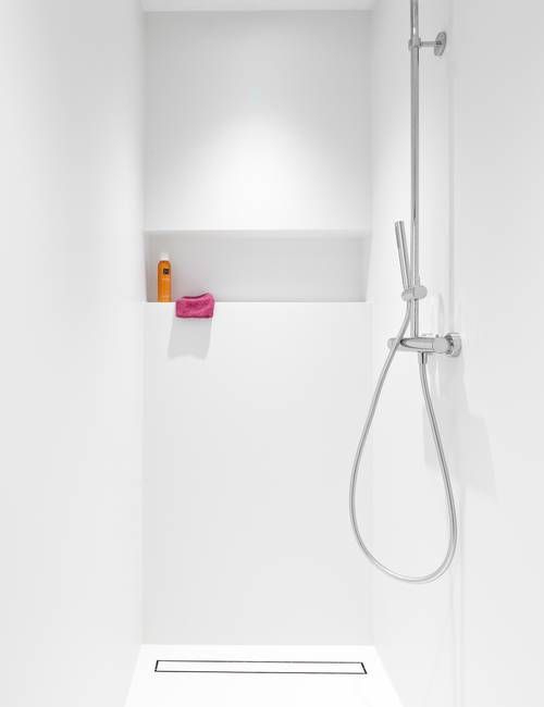 Liquidfloors Mellow pu gietvloer badkamer privéwoning Oostkamp