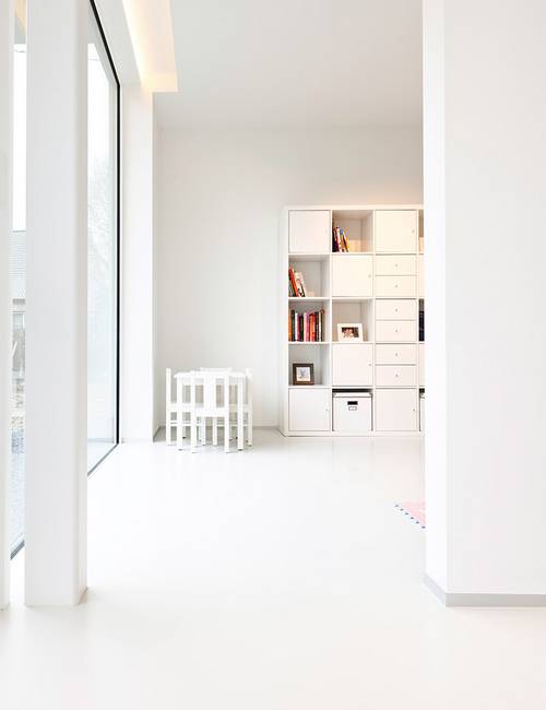 Liquidfloors Mellow pu gietvloer woonkamer privéwoning Kluisbergen