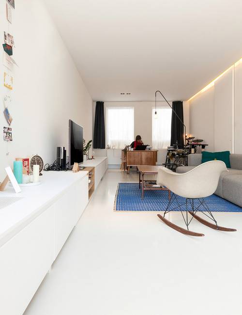 Liquidfloors Mellow pu gietvloer in privéwoning Aalst