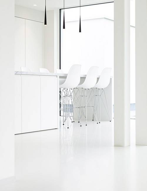 Liquidfloors Mellow pu gietvloer woonkamer privéwoning Kluisbergen